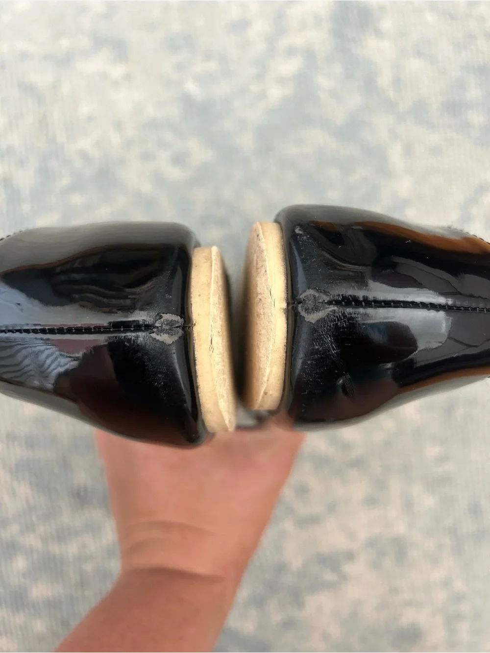 Janie and Jack Black Patent Bow Ballet Flats -  Mary Jane Style - size 4